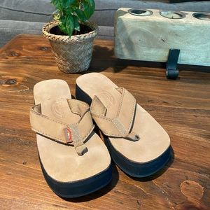 Platform Rainbow flip flops